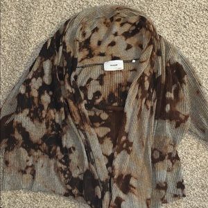 Joah Brown Custom Tie Die Cropped Cardigan
